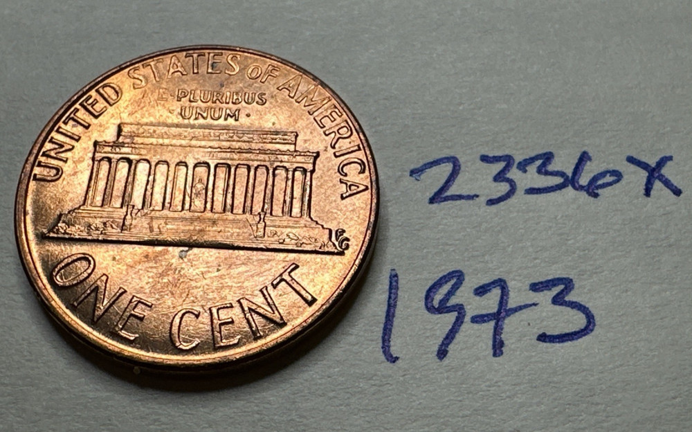 1973 Lincoln Memorial Cent PENNY 2336X