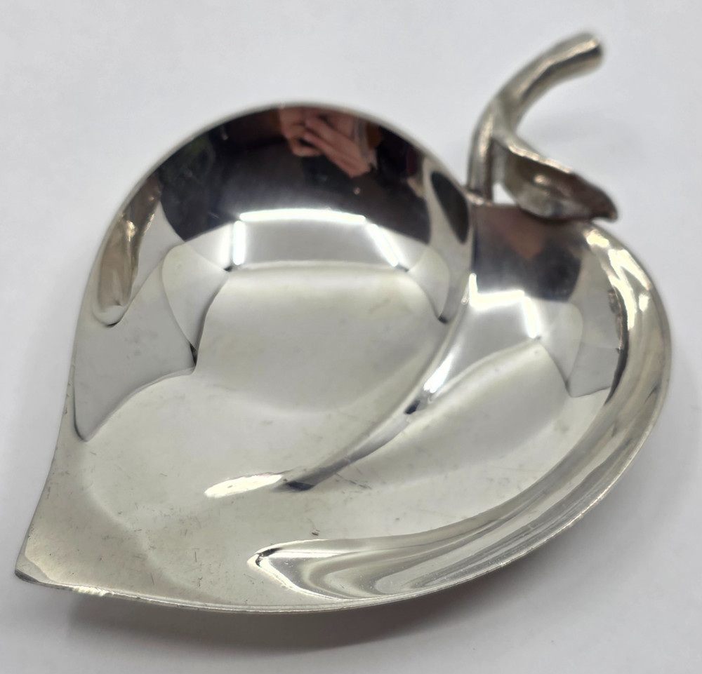 Tiffany & Co. Vintage Sterling Silver Apple Candy Dish