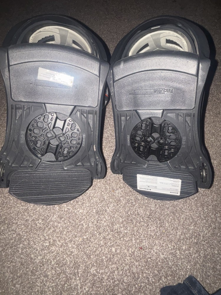 Burton ReFlex Mission Snowboard Bindings Black/ white Size Medium