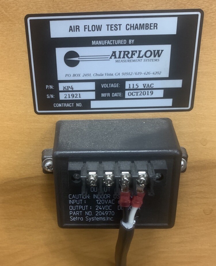 Airflow Measurement Systems Manometer Panel