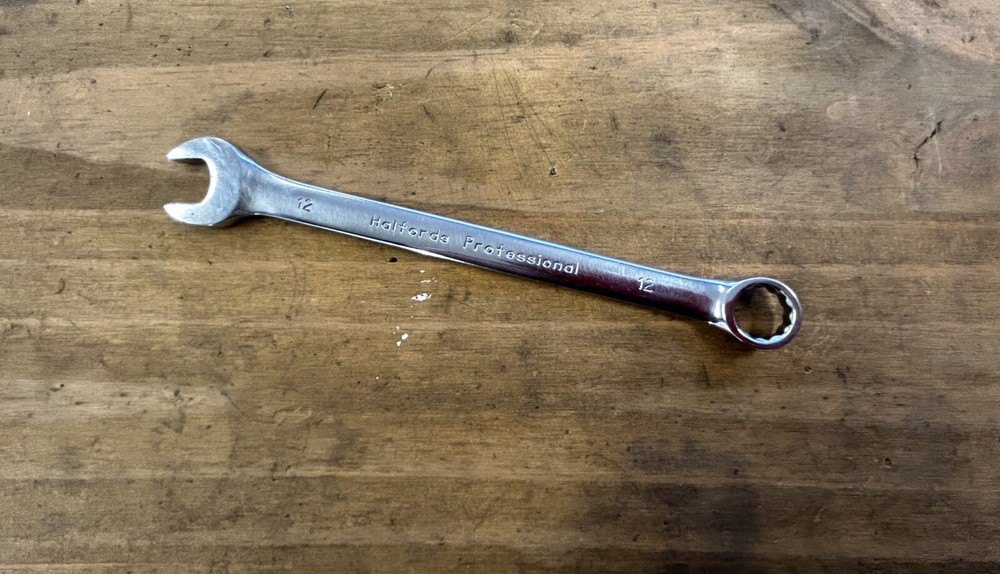 Halfords Professional 12mm Metric Sized Combination Spanner.
