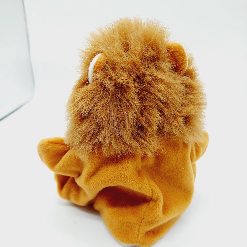 Lion Hand Puppet Stuffed Plush 8 Inch Brown