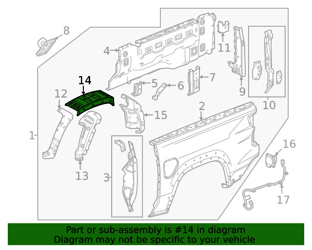 Genuine GM Wheelhouse Panel 52161502
