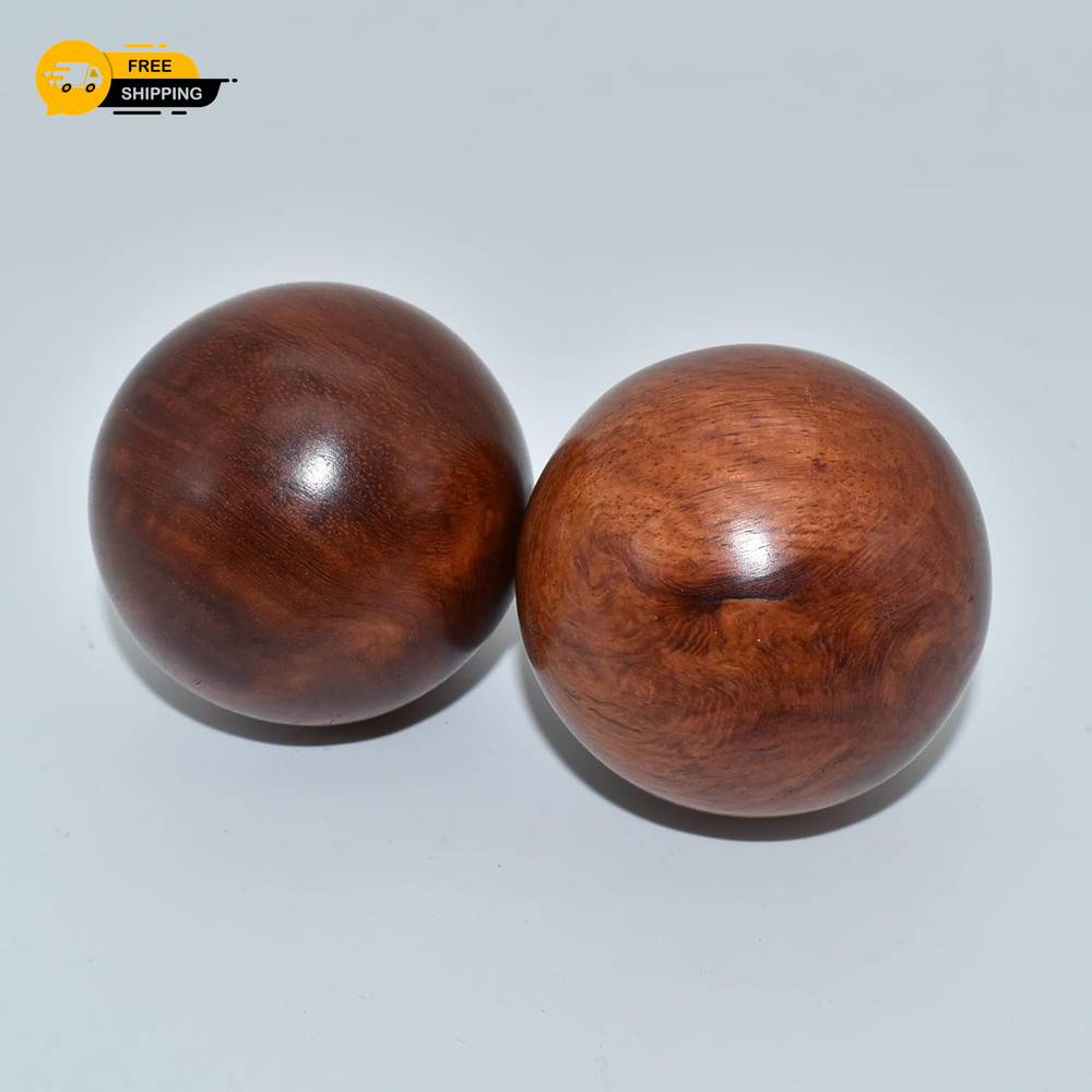 2 Inches Baoding Balls Chinese Exercise Stress Balls Rosewood