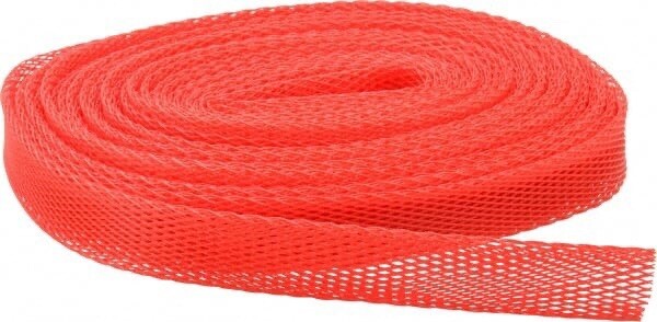 30’ RED Plastic Web Mesh Sleeve Stretchable Protective Netting Caplugs SW-10