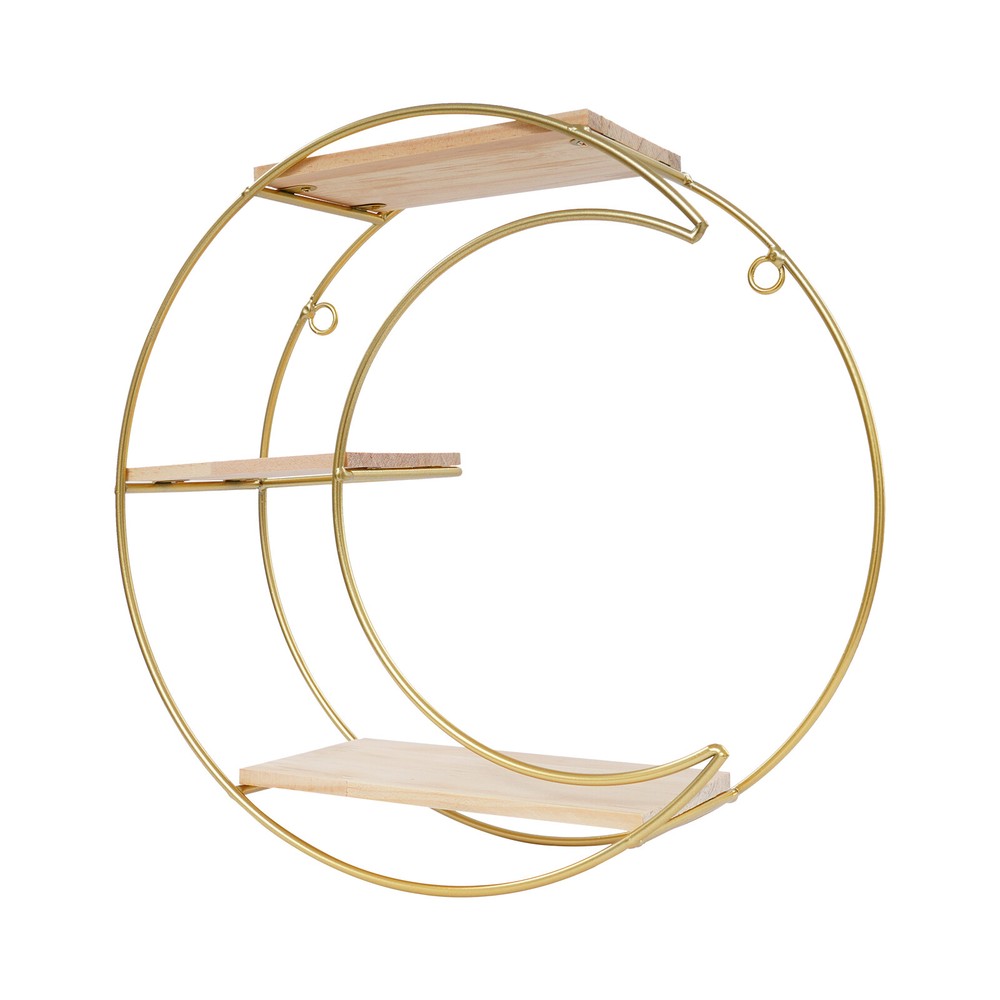 3-tier Round+ Moon Storage Display Rack Storage Display Rack Wall Mounted Shelf