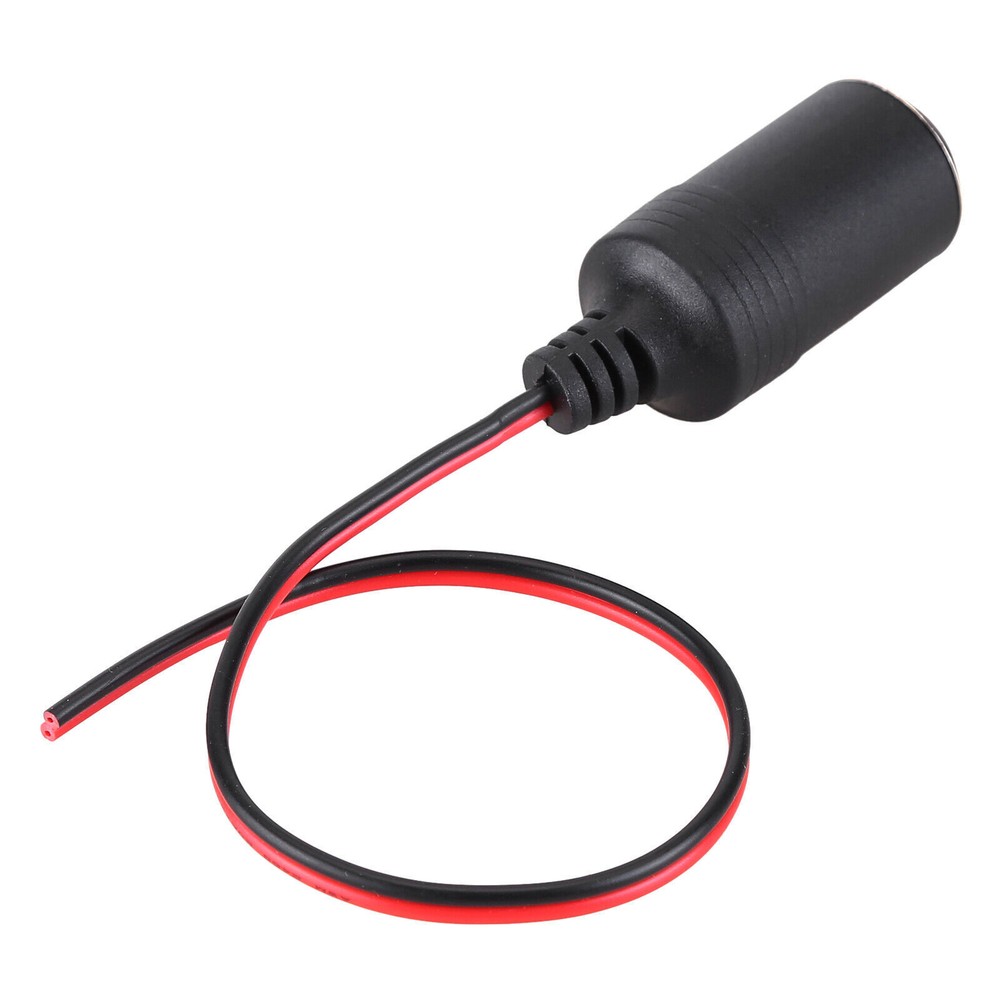 DC 12-24V Car Cigarette Lighter Female Socket Power Plug Connector Adapter Cable