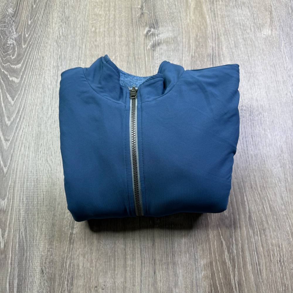 Peter Millar Crown Sport Mens Blue Performance 1/4 Zip Stretch Pullover Size M