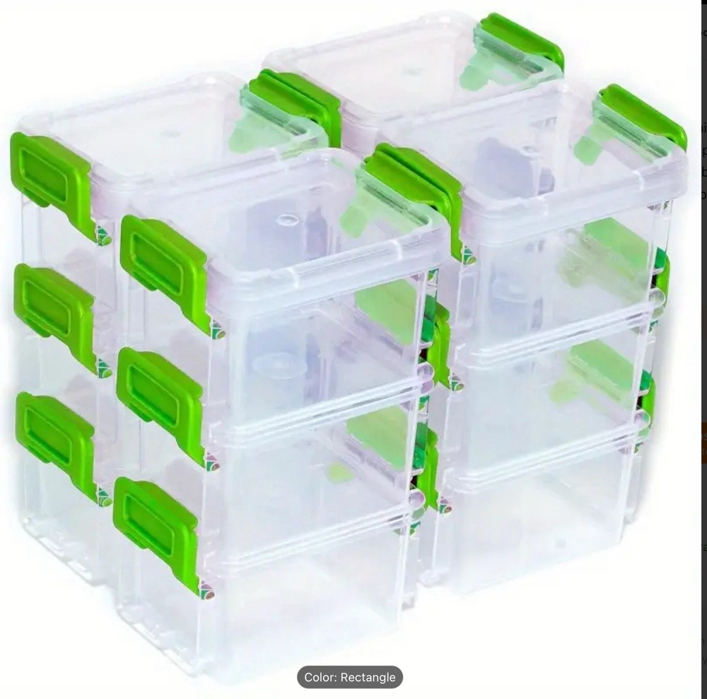 Perler Bead Jewelry Organizer 12pc Stackable Storage Containers