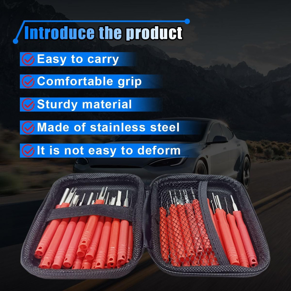 36PCS Terminal Removal Tool Kit, Wire Connector Pin Extraction Tool, Electrical