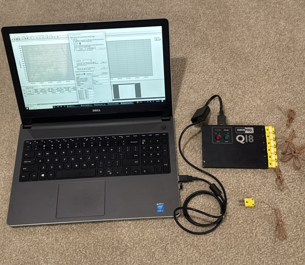 DATAPAQ Q18 (DQ1860) Reflow Profile Tracker System Everything Tested working