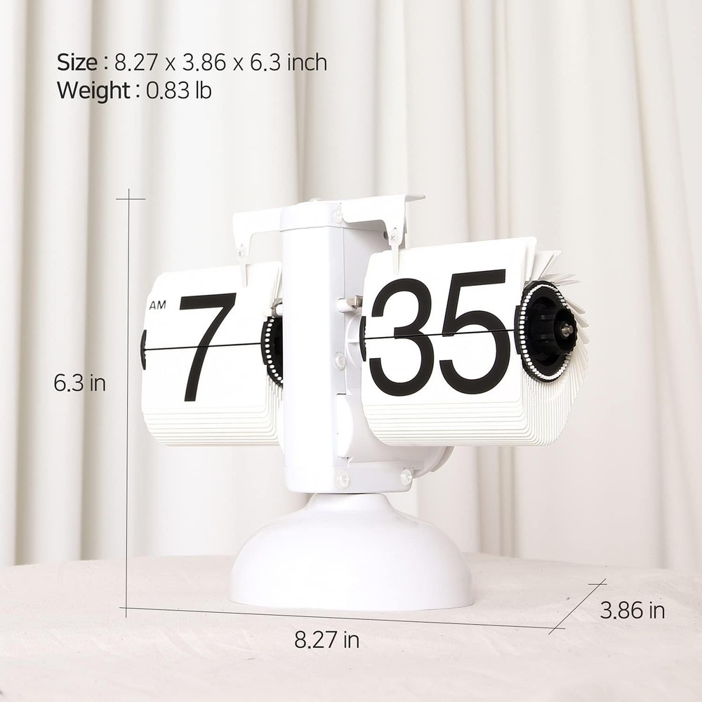 Flip Desk Clock Retro Vintage Design Auto Flip Clock Desk Clock Table Clock