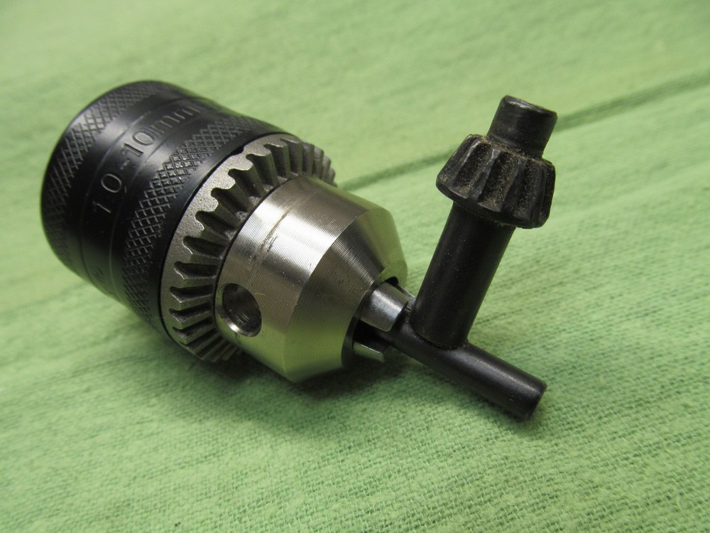 Jacobs 3/8" Drill Chuck w/ 3/8"-24 Internal Thread - 1 to 10mm Range - w/Key
