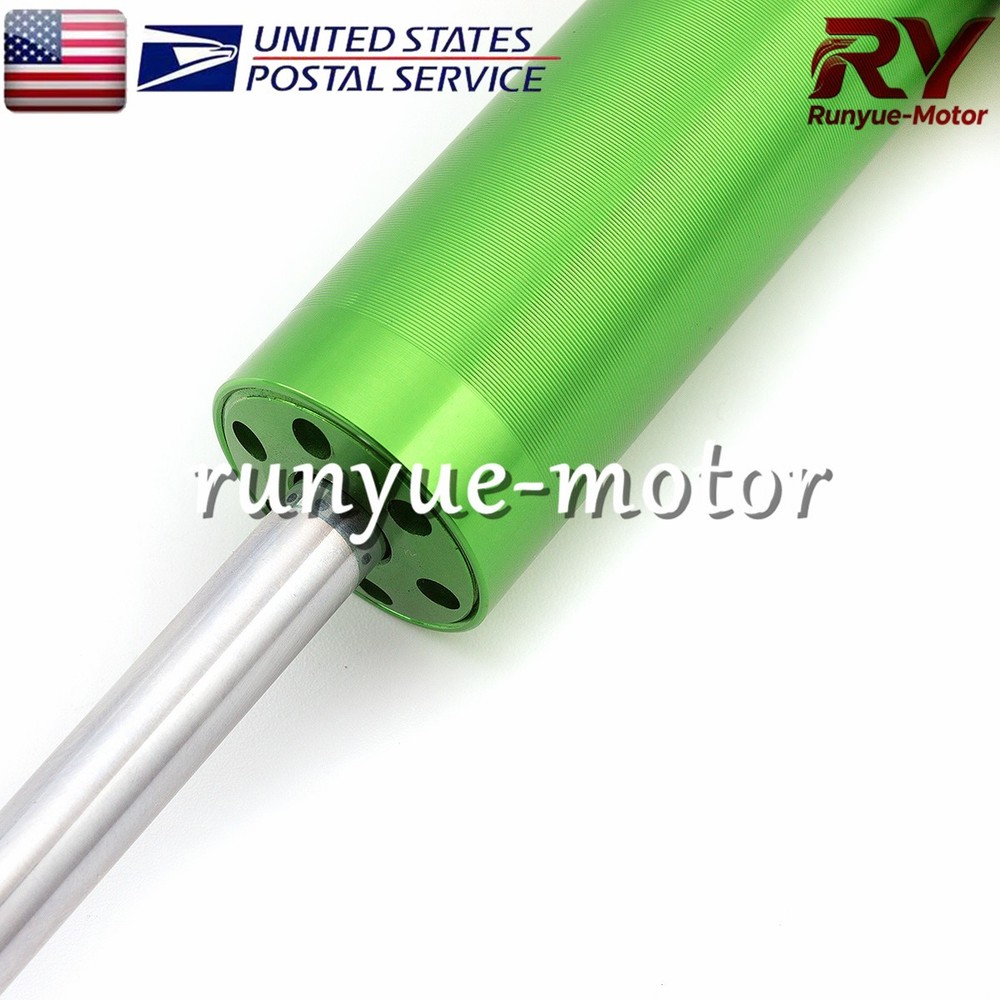 Adjustable Steering Damper Stabilizer Linear Control Universal Aluminum Green