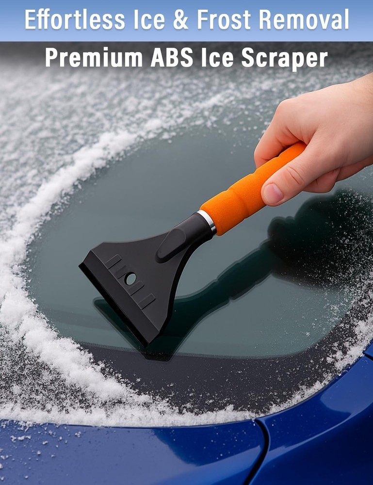 Efficient 17" Snow Brush and Ice Scraper - Designed for Optimal Winter Drive