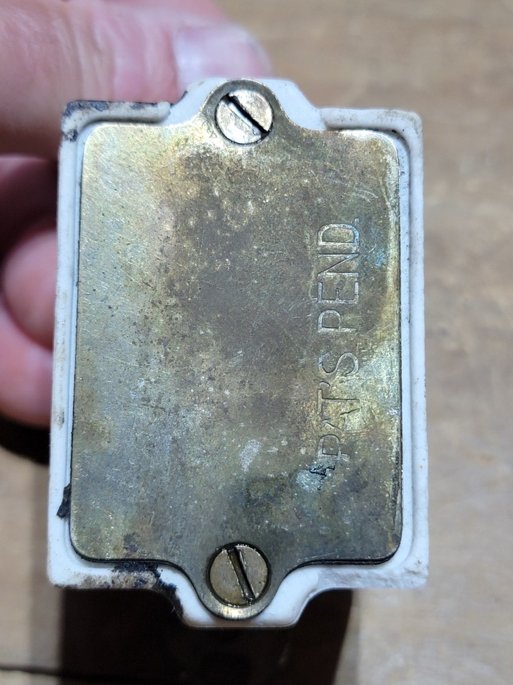 Vintage Antique Push Button Light Switch Ceramic Casing