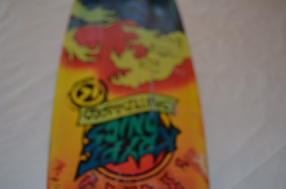 Kryptonics long board skateboard skate wave claw USED complete wheels VTG signed