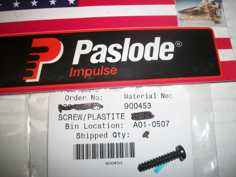 Paslode  Part # 900453 Thread Forming Screw 8-16 x 7/8, Plastite