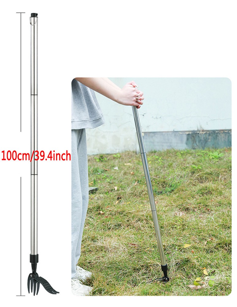 Weeder Puller Stand Up Weed Tool with Handle Garden Outdoor Root Remover Killer