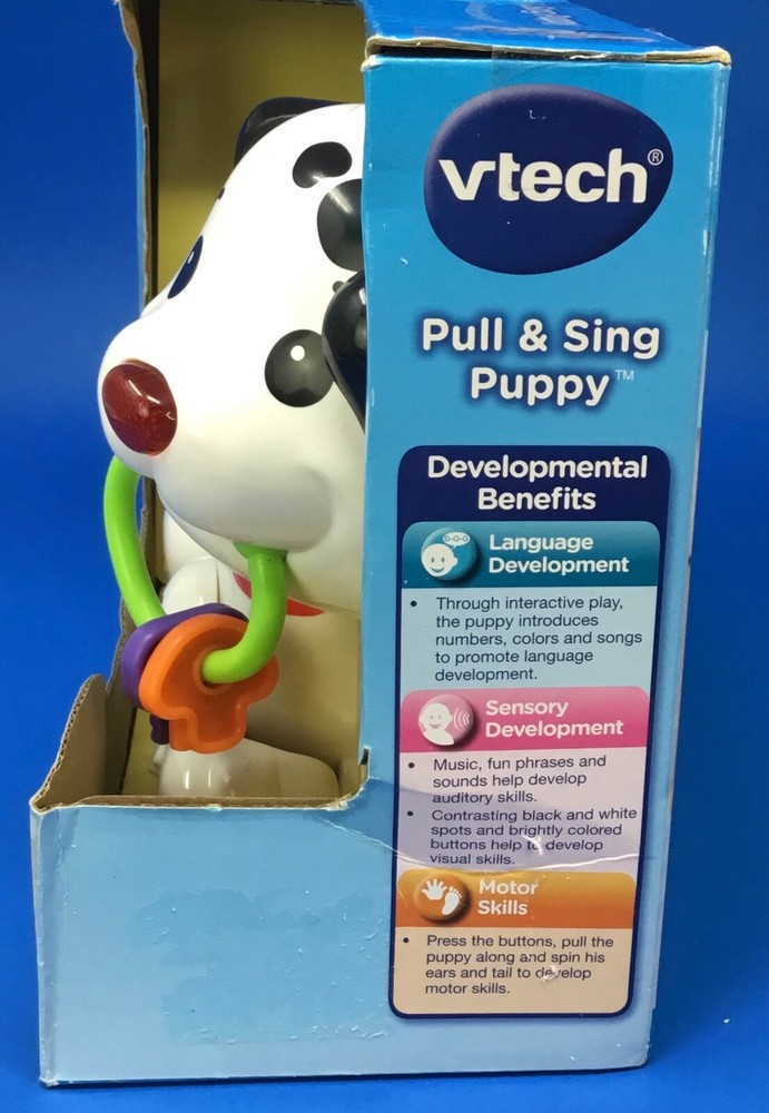 V Tech Educational Toy For Toddlers 6-36 Months Pull Sing Puppy Musical Activity