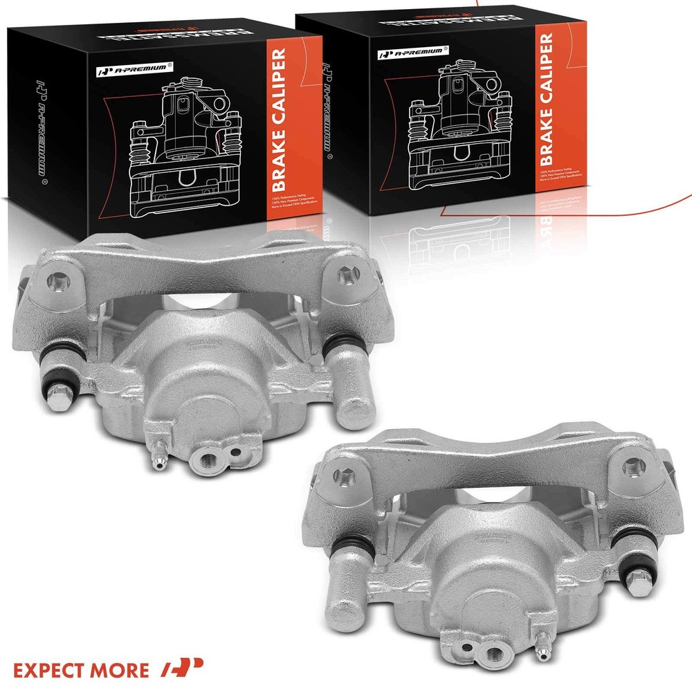 A-Premium Pair Front Disc Brake Caliper w/ Bracket for Mazda 6 2003 2004 2005