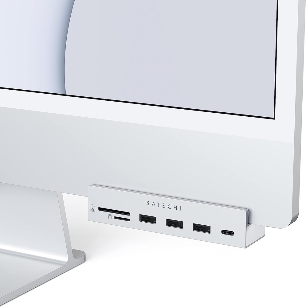 Satechi USB-C Clamp Hub Adapter for Apple Studio and 2021 24" iMac