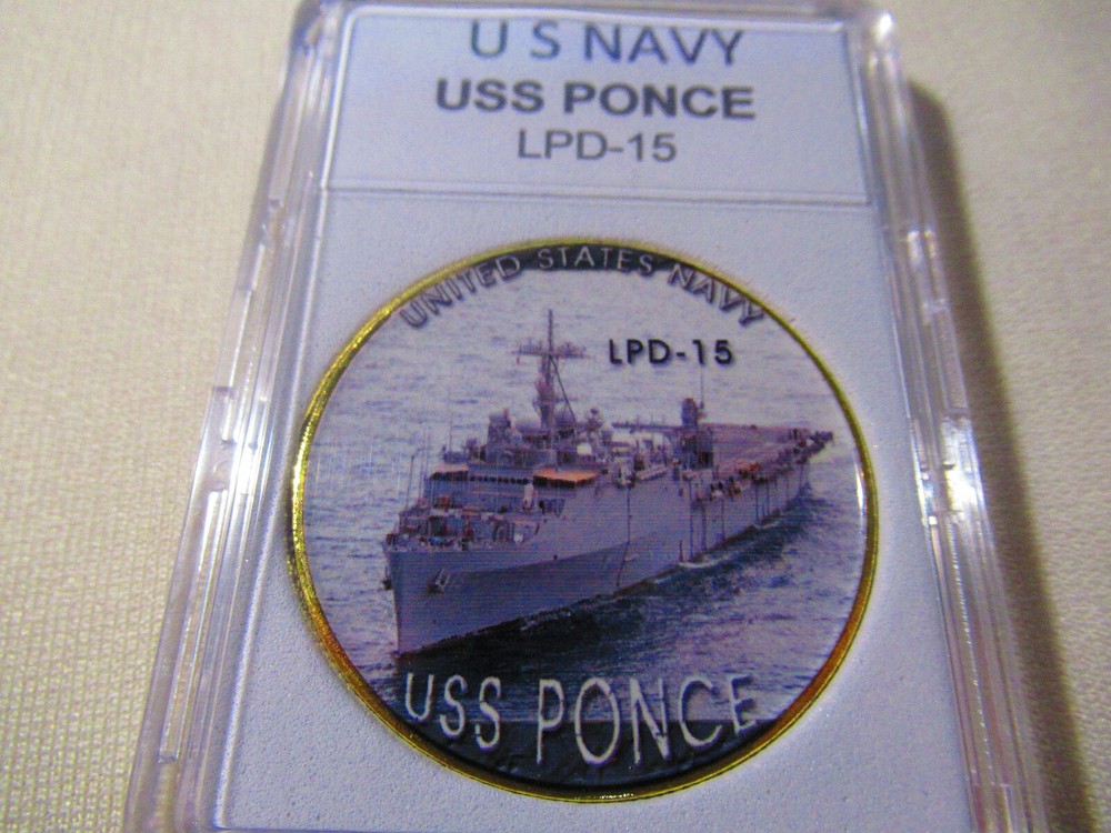US NAVY - USS PONCE (LPD-15) Challenge Coin