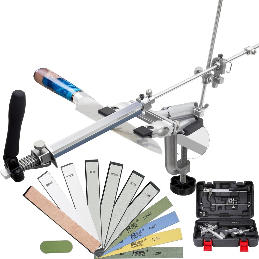 Knife Sharpening Kit, RX-009 Precision Knife Sharpening System, 360° Flip Rot...