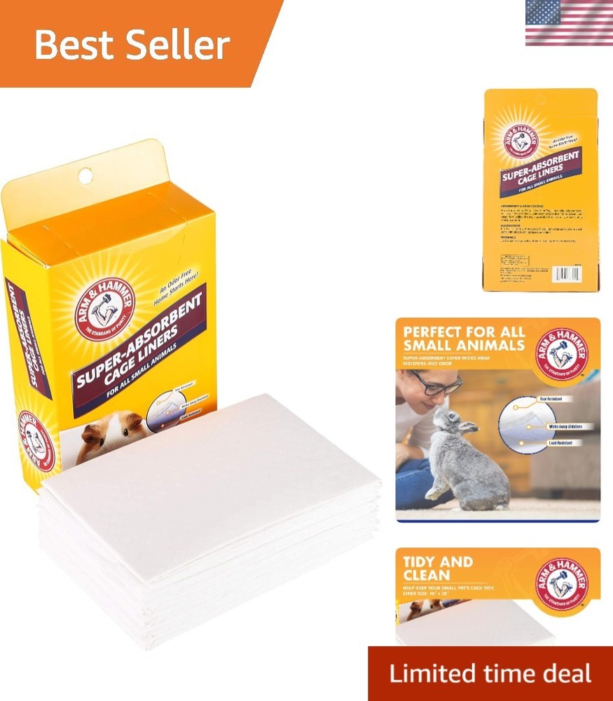 Best Cage Liners for Small Animals - 7 Count Moisture-Wicking & Odor Control