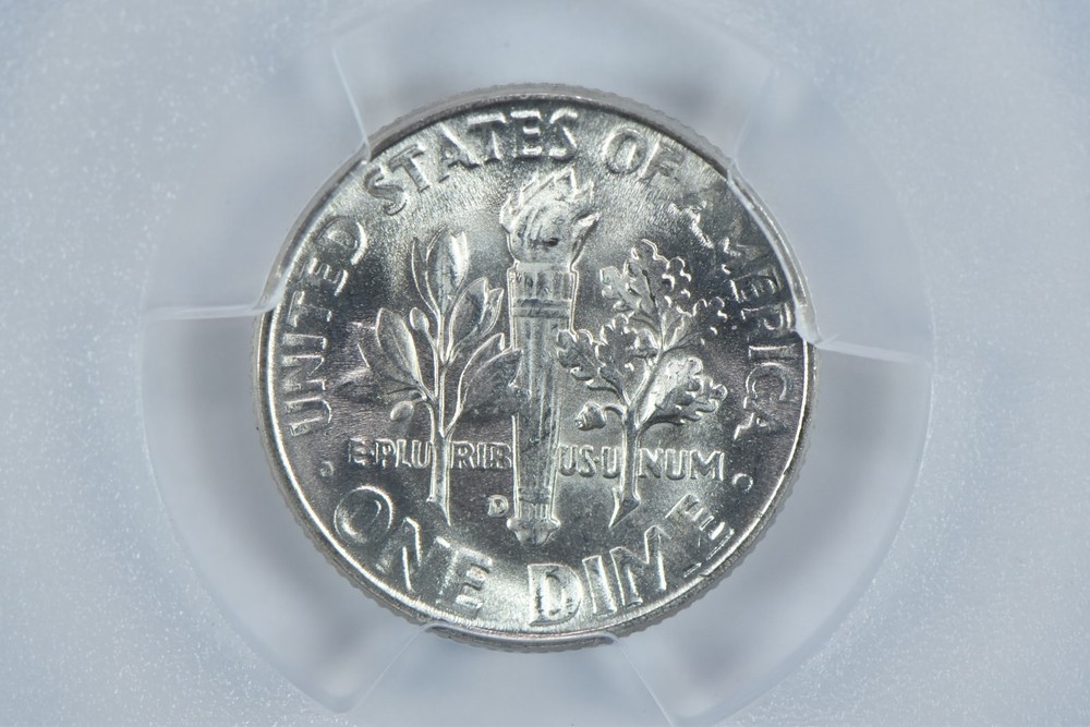 1947-D Roosevelt Dime Boston Collection MS65 PCGS Blue Label