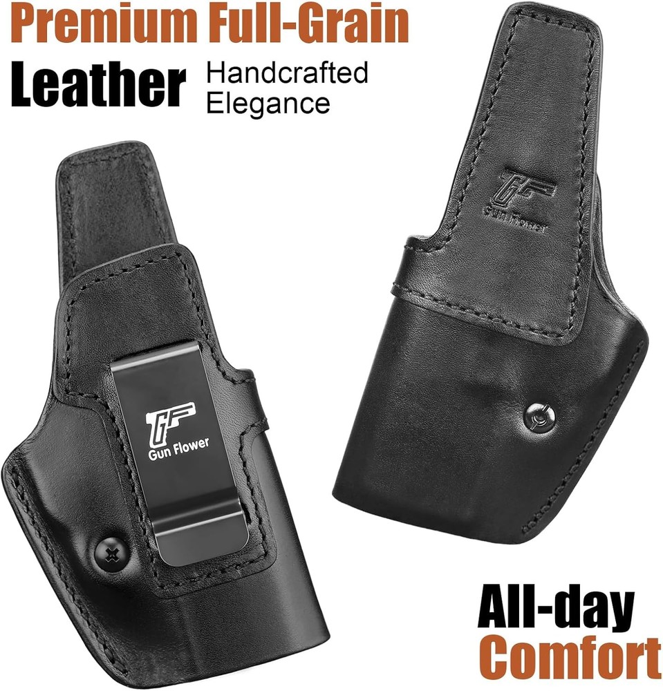 IWB Leather Holster for Springfield Hellcat Pro/Comp,Hellcat RDP-Optic Cut,RH