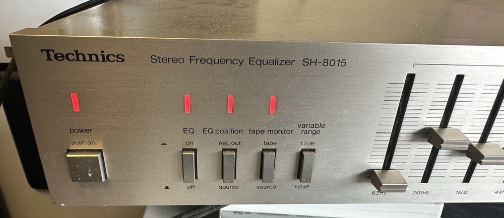 Vintage Technics SH-8015 5 Band Stereo Frequency EQ/Equalizer - Working
