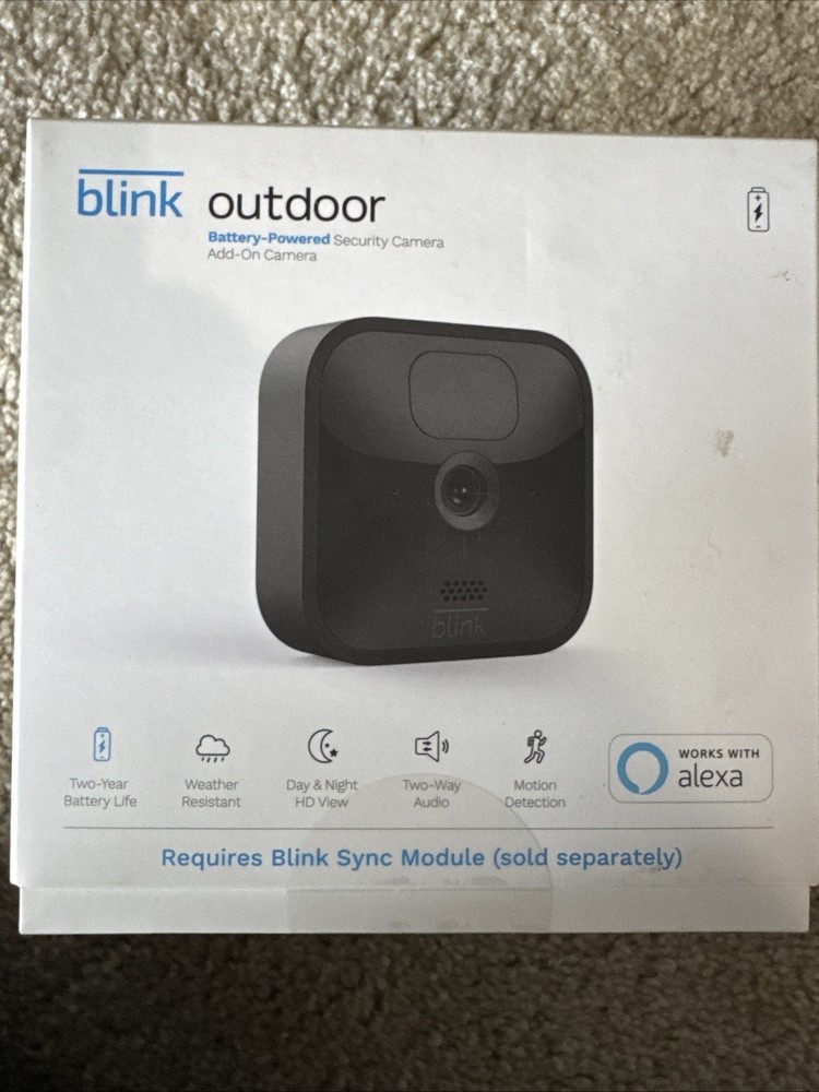 BLINK Outdoor Wireless HOME SECURITY ADD-ON CAMERA 3rd gen (SYNC MODULE REQUIRED