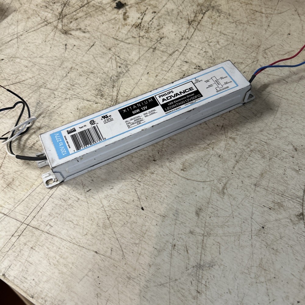 Phillips Advance 60w 12volt LED Electronic Driver Ledinta0012v50f0.