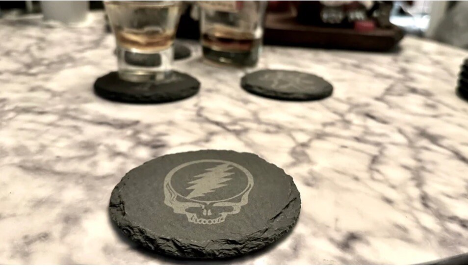 Grateful Dead Slate Four Coaster Set