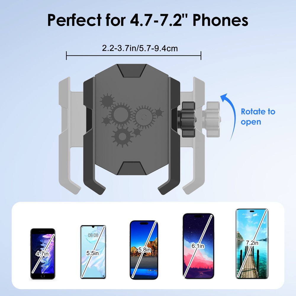 Car Phone Holder Dashboard Windshield Phone Mount for iPhone Samsung Universal