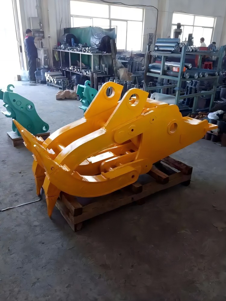 Excavator Hydraulic Grapple Rotating Grab For 4-6 ton Excavator Attachment