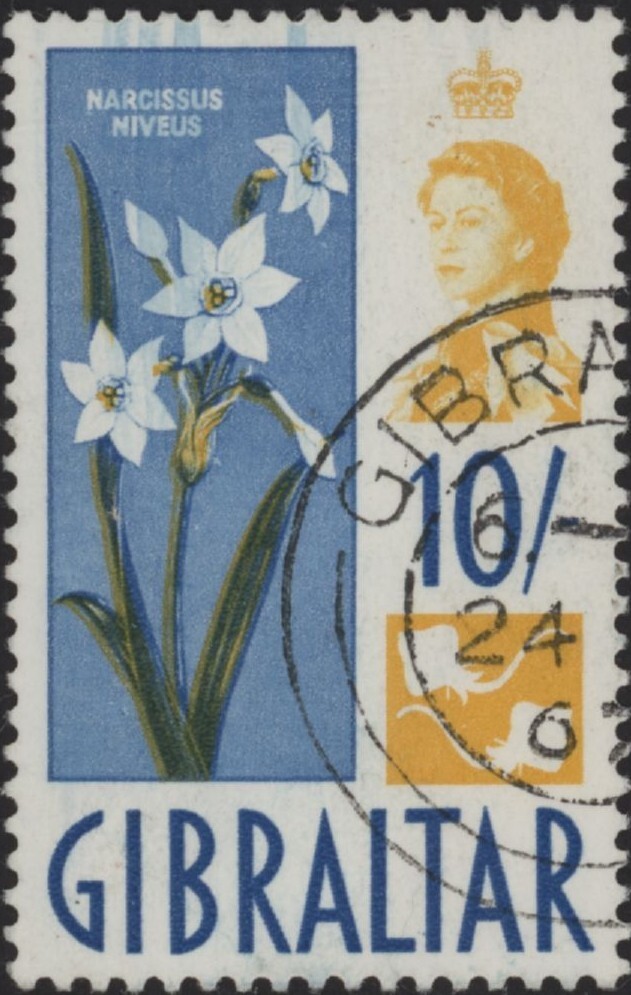 Gibraltar QEII 10s stamp SG 172