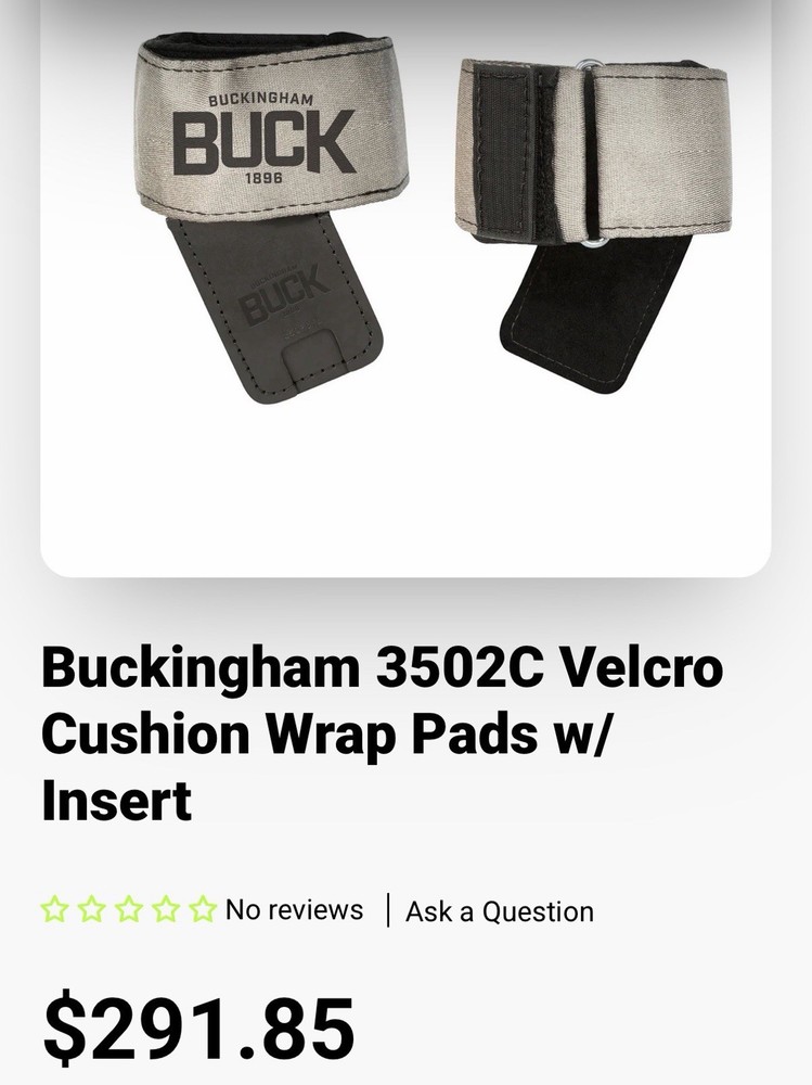 Buckingham Manufacturing Wrap Pad Model Number 3502C