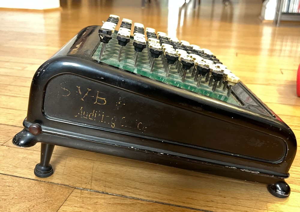 Antique Burroughs Class 5, 10 Column, Key-Driven (Comptometer) Calculator