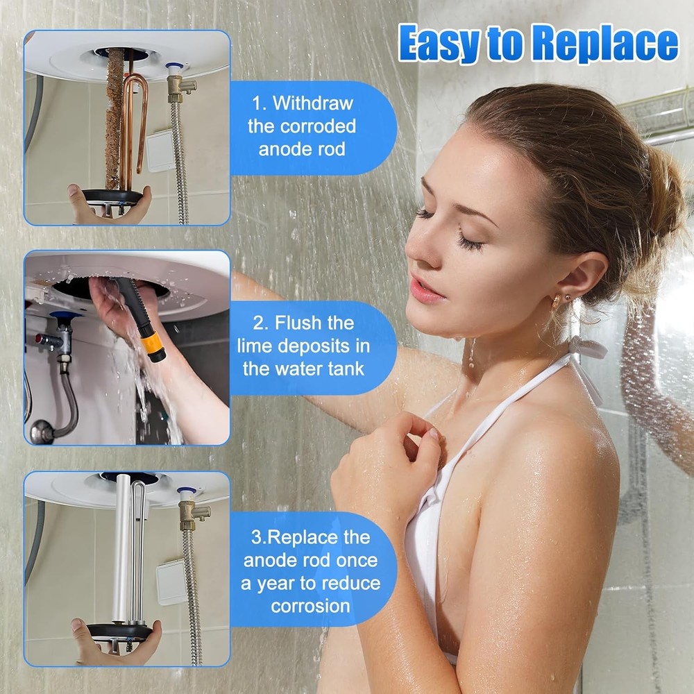 4 Pcs RV Water Heater Elements Include 1 Anode Rod 1 Electric Water Heater El...