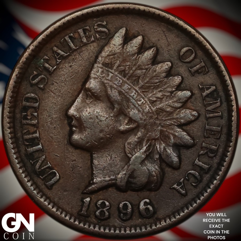 1896 Indian Head Cent Penny A4477