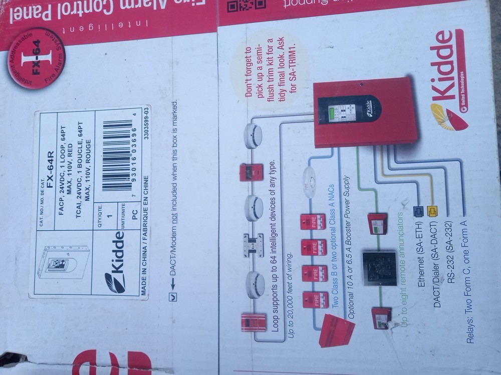 KIDDE FX-5RD FX5RD Alarm Control Panel NEW
