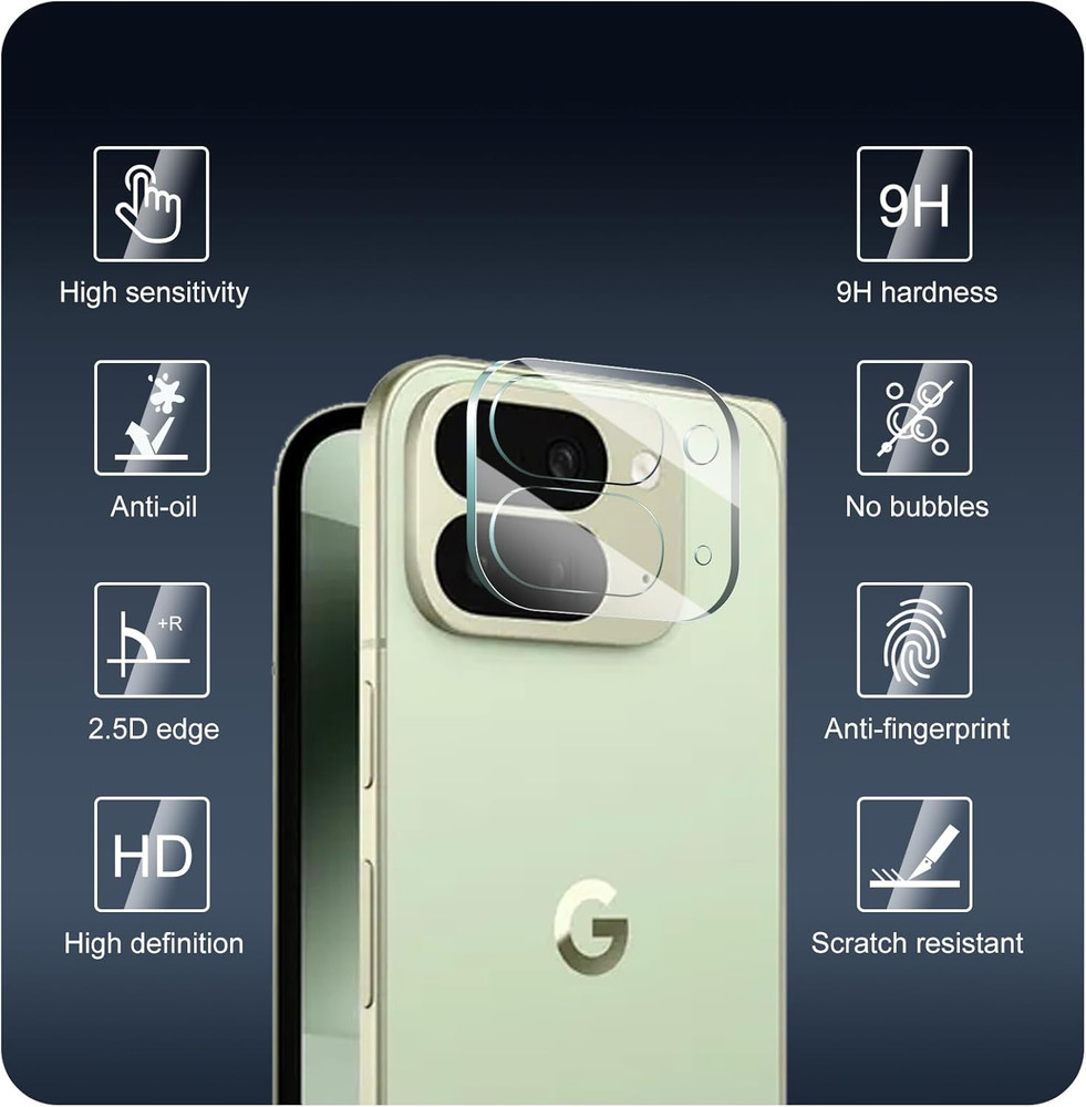 4-Pack Camera Lens Protector for Google Pixel 10 Pro Fold, Tempered Glass Camera