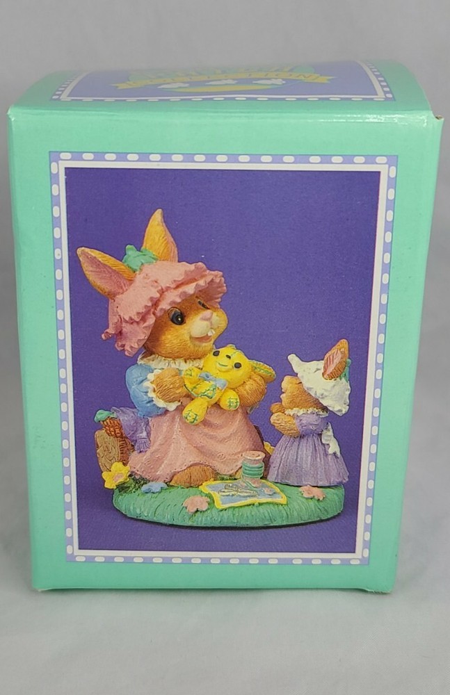 Carrot Patch Collection Carrottops Eleanor Bushytop Easter Bunny Figurine Mini