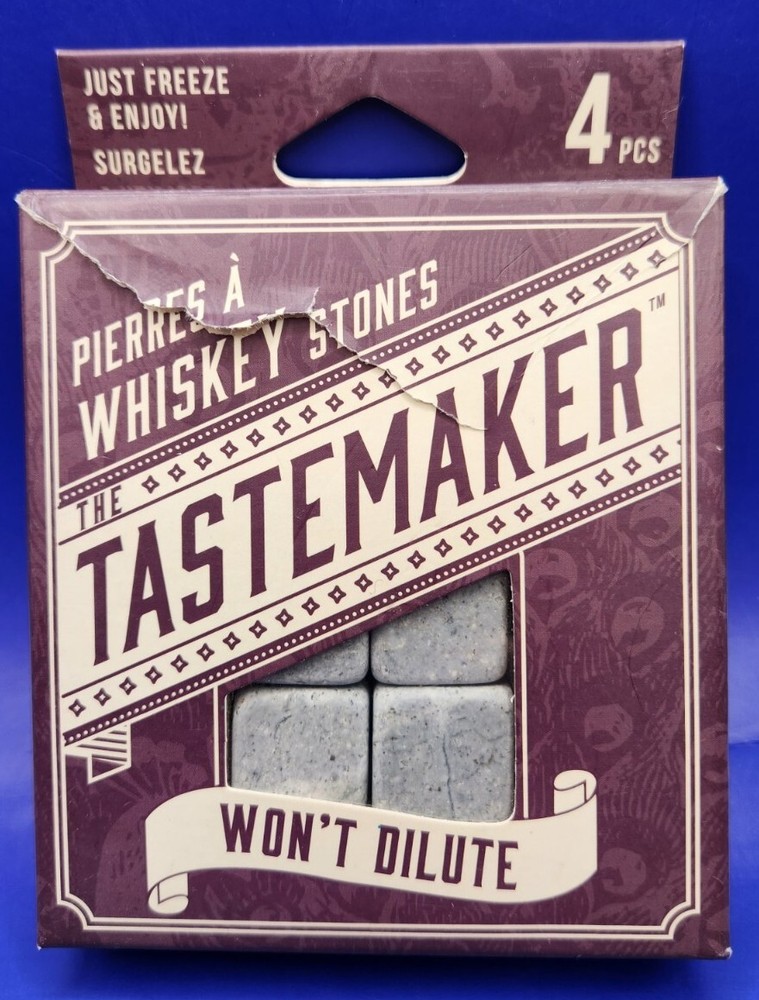 The Tastemaker Whiskey Stones in Box - 4 Pieces