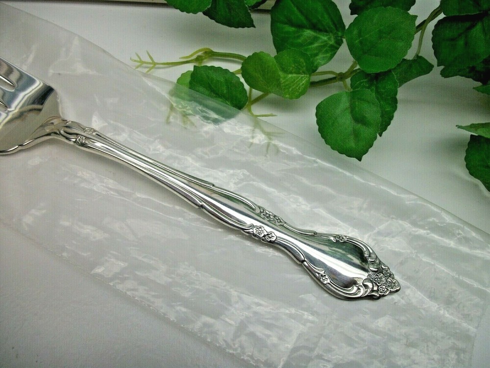 Oneida Community AFFECTION Silverplate Cold Meat Serving Fork NEW 1960