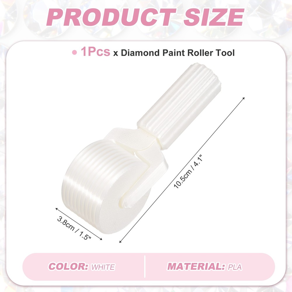 Diamond Art Roller, Detachable Diamond Paint Tools(White)