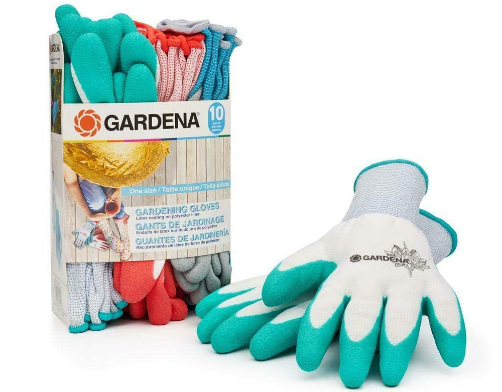 Latex Gardening Gloves, 10 Count