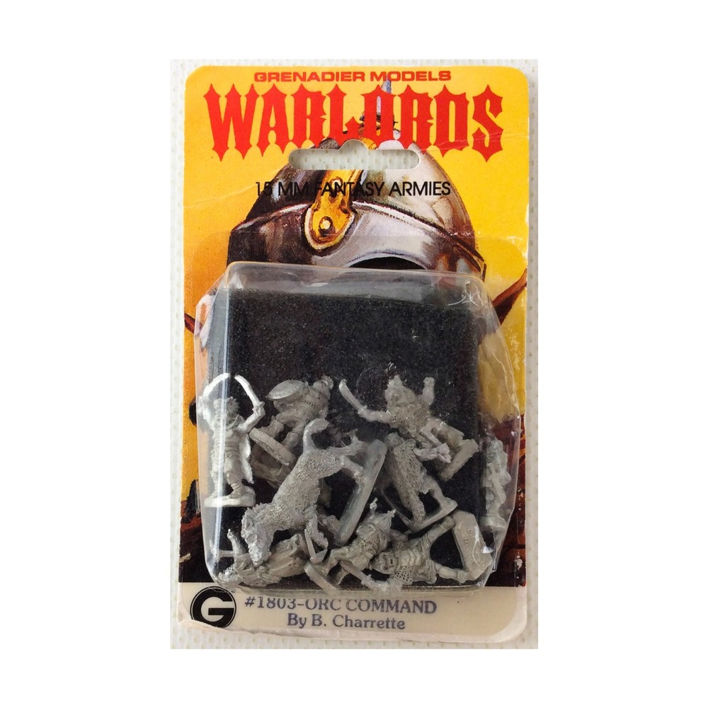 Grenadier Warlords Mini 15mm Orc Command Pack New
